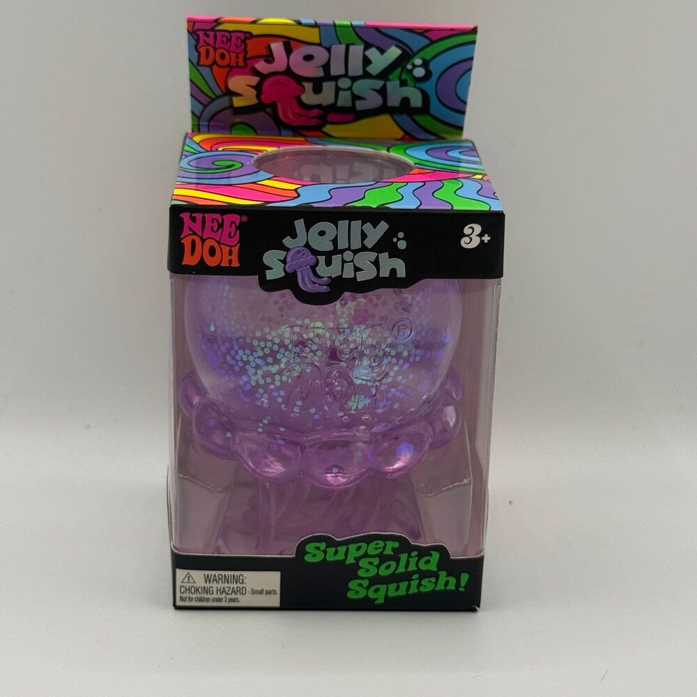 Schylling - NeeDoh Jelly Squish: Purple *AUTHENTIC* Sensory
Squeeze Fidget Toy